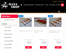 Tablet Screenshot of mana-shop.sk