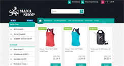 Desktop Screenshot of mana-shop.eu