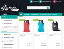 Tablet Screenshot of mana-shop.eu